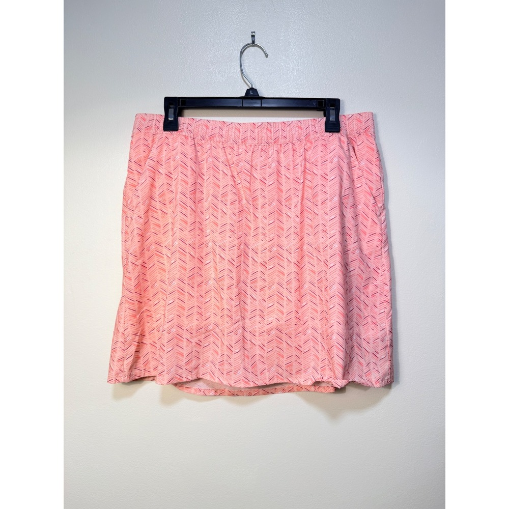 Pacific Trail Skort Women XL Pink Orange Chevron Active Hiking Golf Athletic